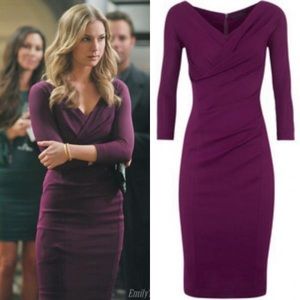 DONNA KARAN COLLECTION 2013,New condition with tags! purple Draped Jersey